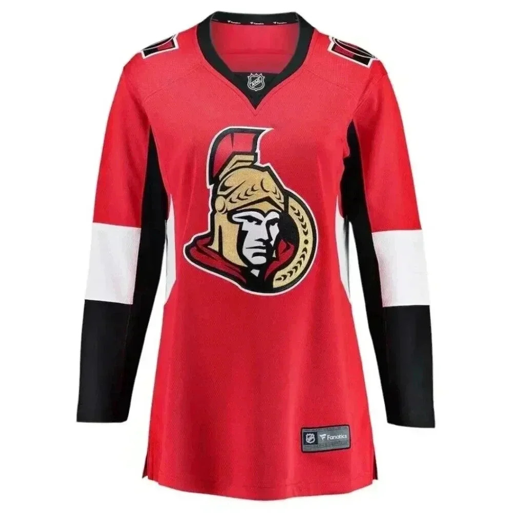 NWT NHL Fanatics Womens Ottawa Senators Home Breakaway Hockey Blank Jersey Sz XL